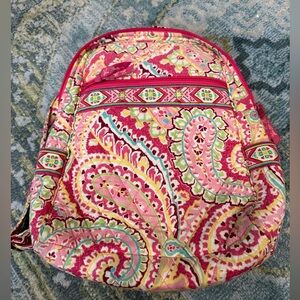 Vera Bradley Med Size Backpack. Pink Paisley Pattern. NWOT.